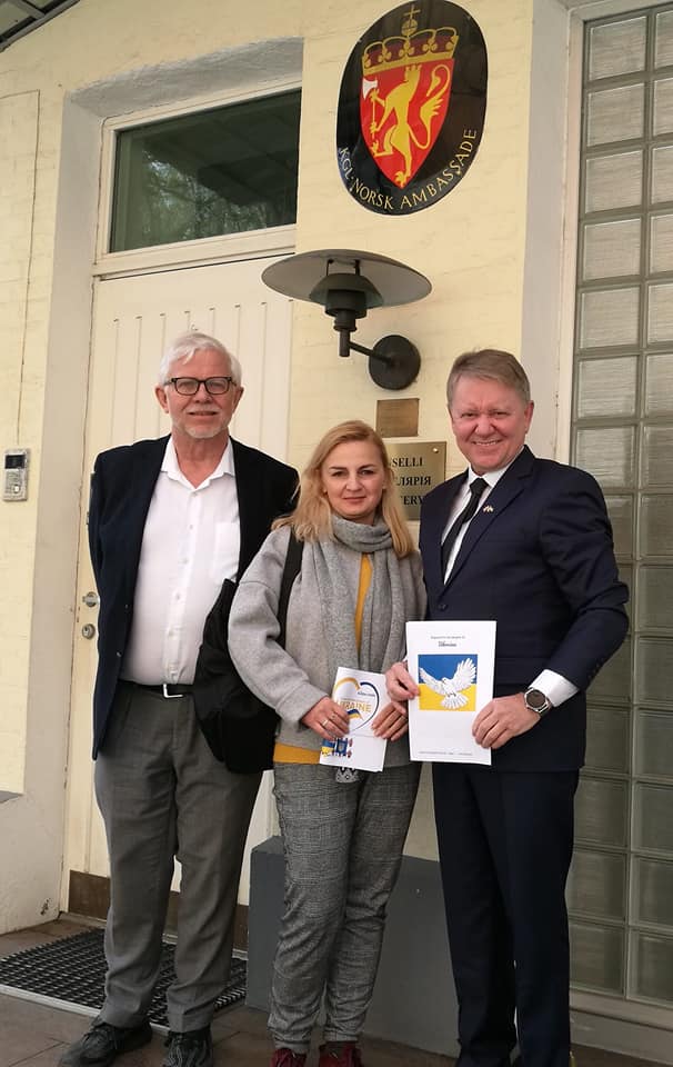 From right: Arthur Frank, Olga Samarska and Per-Kaare Holdal